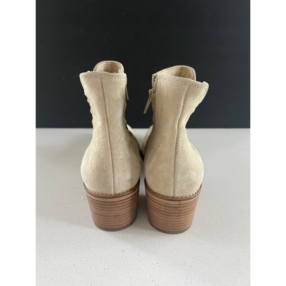 Paul Green Vienna Chelsea beige suede Boots size US 7 - Picture 4 of 10